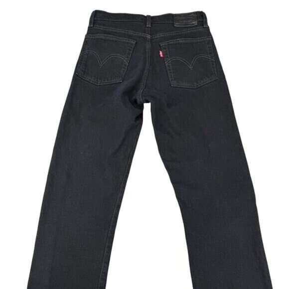 LEVI'S Premium Wedgie Icon Jean Sz 24 Black Desert - Picture 10 of 12